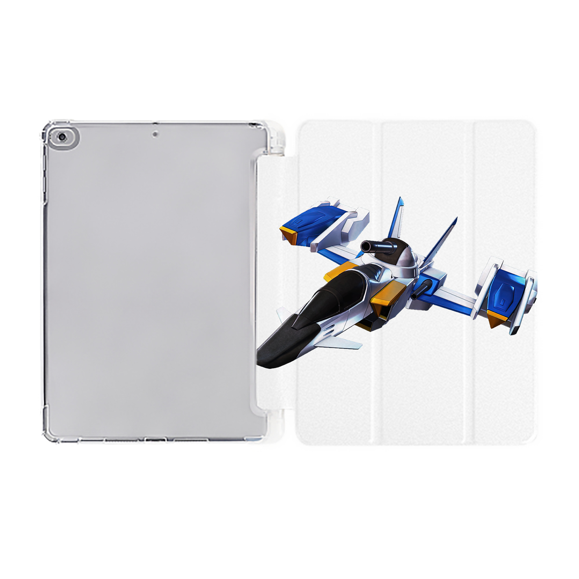 （画像用） 機動戦士ガンダム Mobile Suit Gundam IPad ケース ペン収納付き 三つ折りスタンド PUレザー×シリコン 対応機種9.5/10.5/10.9インチ